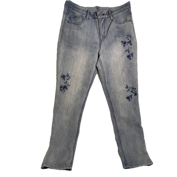 Wit & Wisdom Ab-Solution Jeans Women’s Size 10 Embroidered Straight - Picture 1 of 5